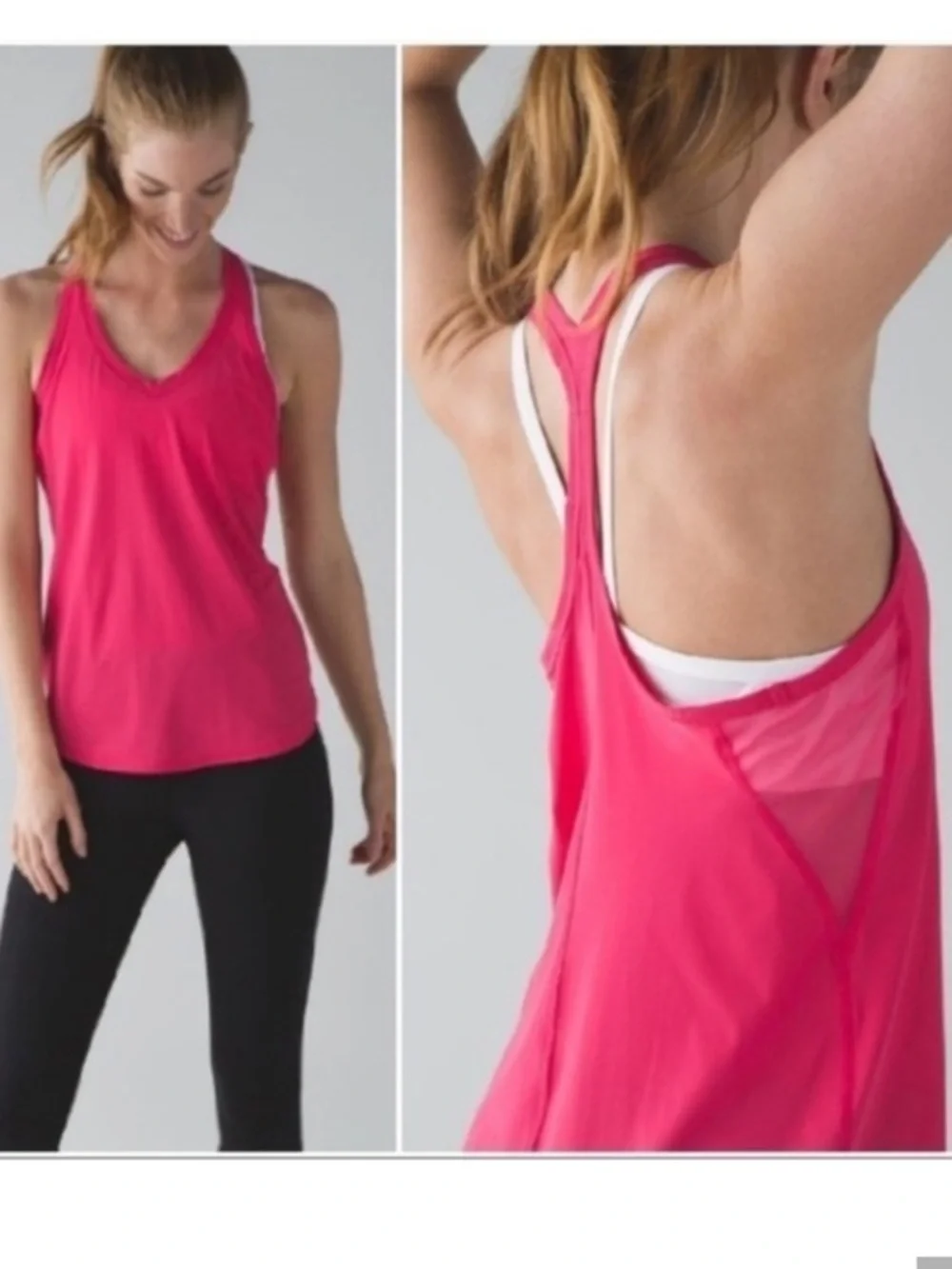 Lululemon Athletica | Boom Juice Fast Lane Singlet Mesh Panel Racerback Tank